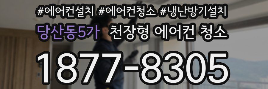 당산동5가 천장형 에어컨 청소