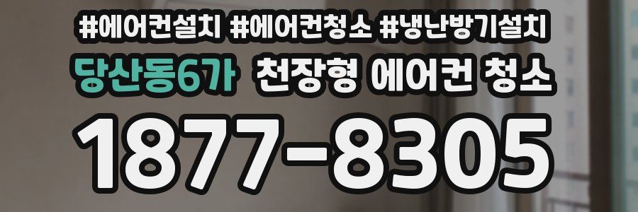 당산동6가 천장형 에어컨 청소