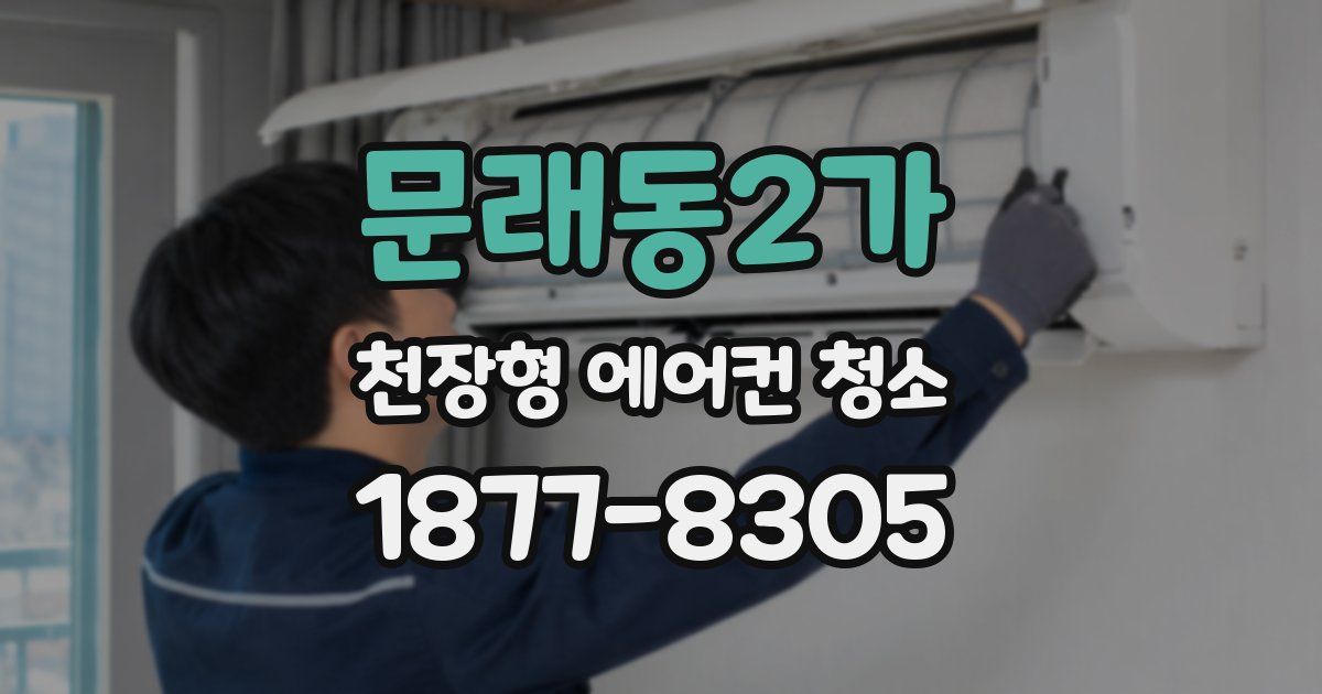 문래동2가 천장형 에어컨 청소