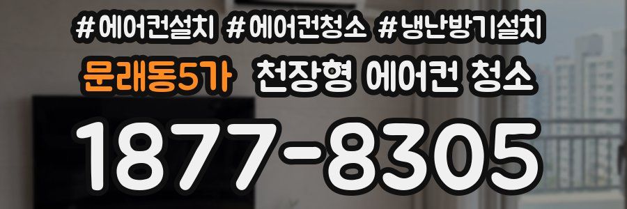 문래동5가 천장형 에어컨 청소