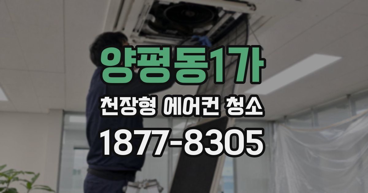 양평동1가 천장형 에어컨 청소