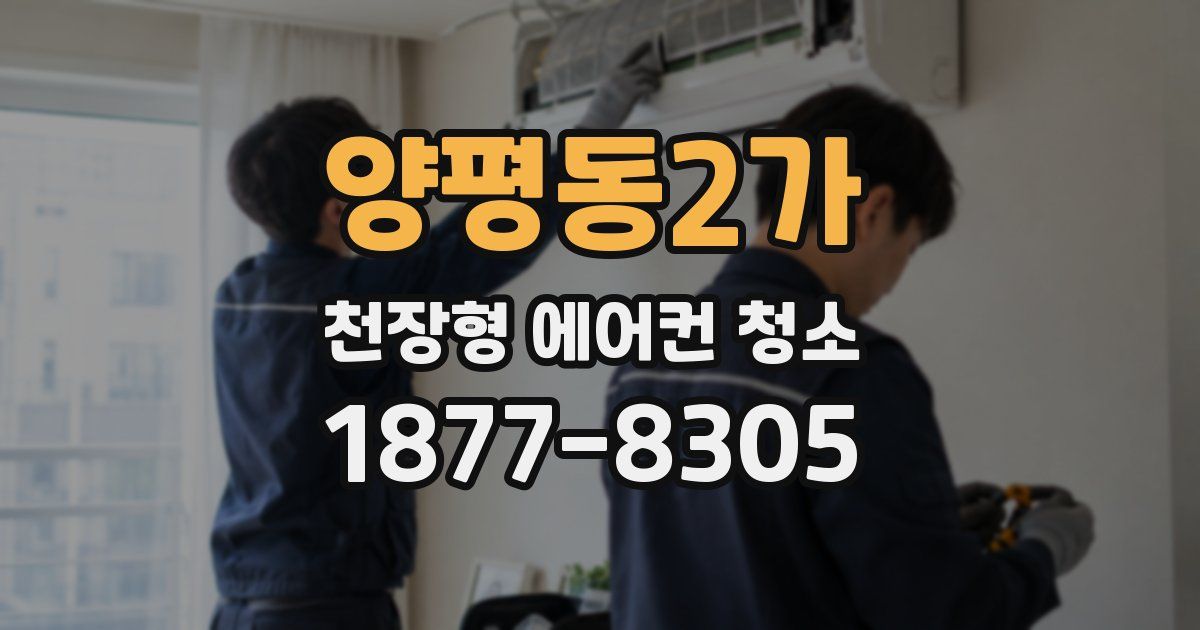 양평동2가 천장형 에어컨 청소