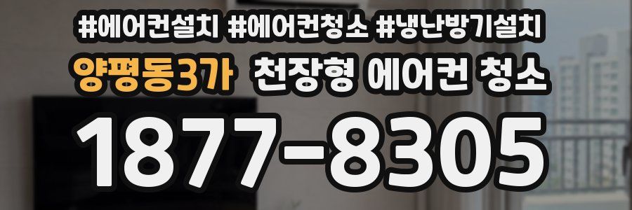 양평동3가 천장형 에어컨 청소