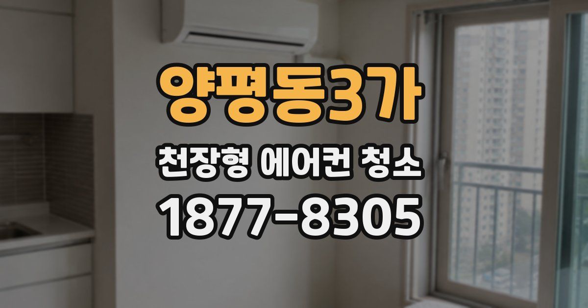 양평동3가 천장형 에어컨 청소