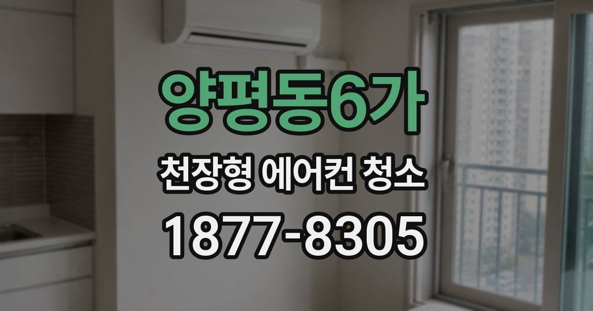 양평동6가 천장형 에어컨 청소