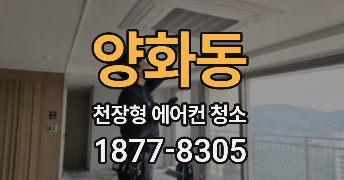 양화동 천장형 에어컨 청소