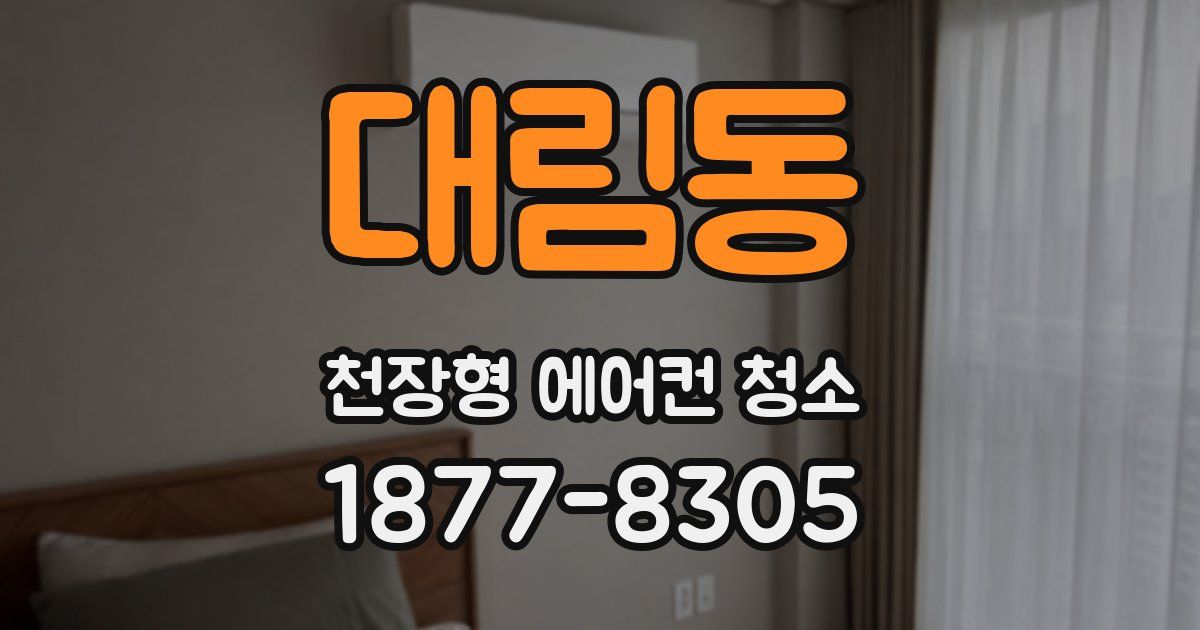 대림동 천장형 에어컨 청소