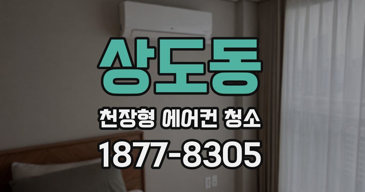 상도동 천장형 에어컨 청소