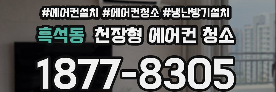 흑석동 천장형 에어컨 청소