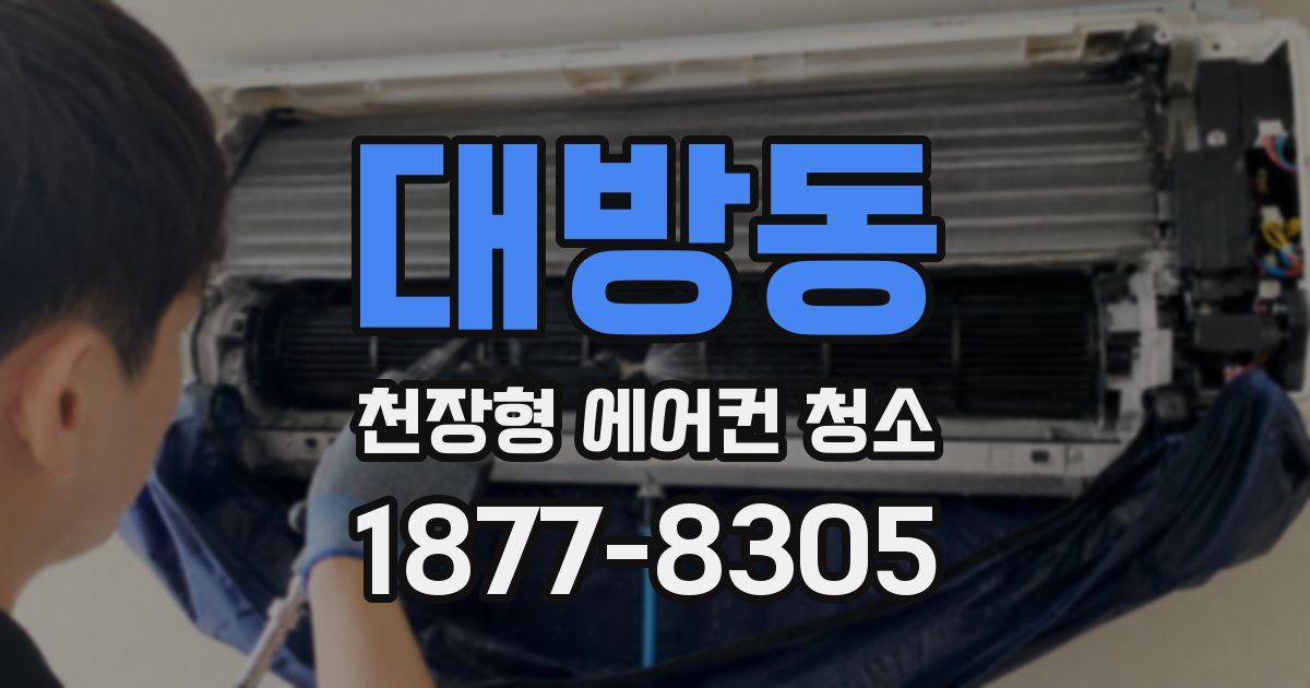 대방동 천장형 에어컨 청소