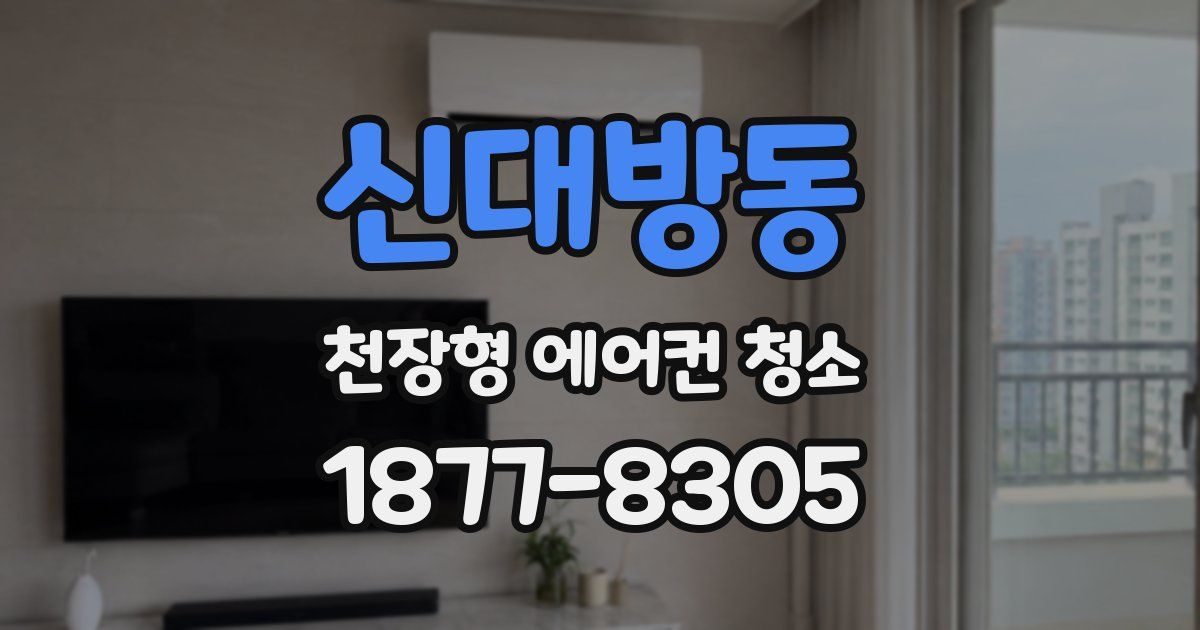 신대방동 천장형 에어컨 청소