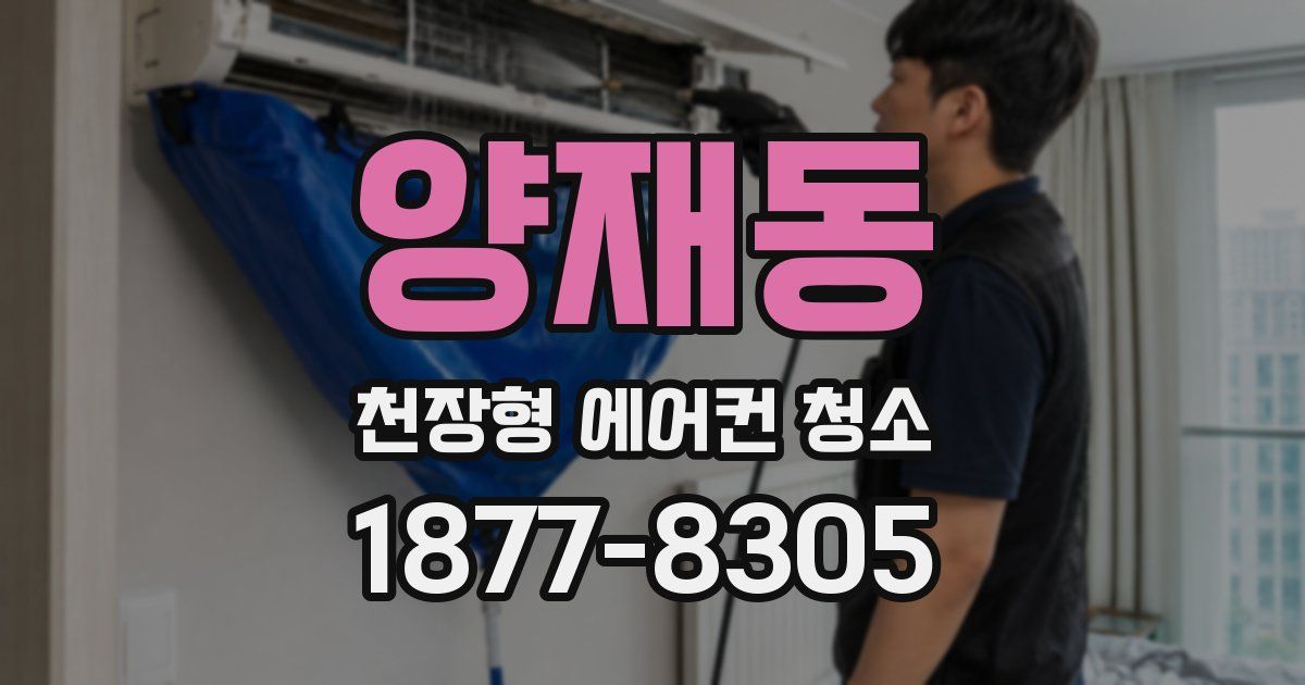 양재동 천장형 에어컨 청소