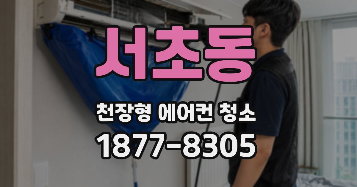 서초동 천장형 에어컨 청소