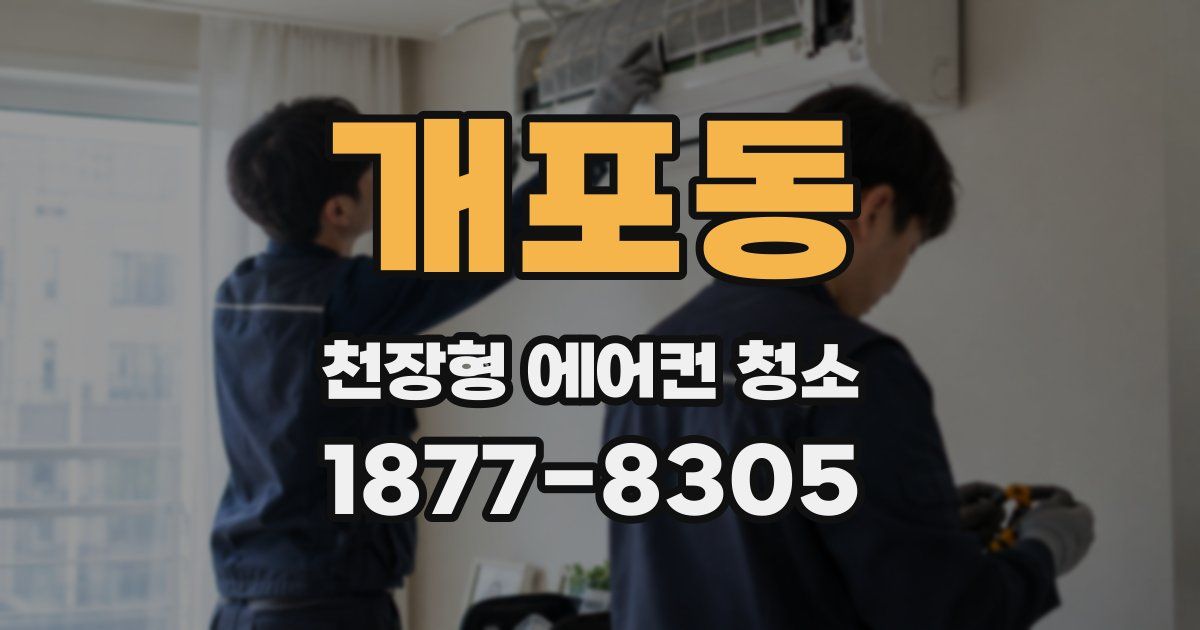 개포동 천장형 에어컨 청소