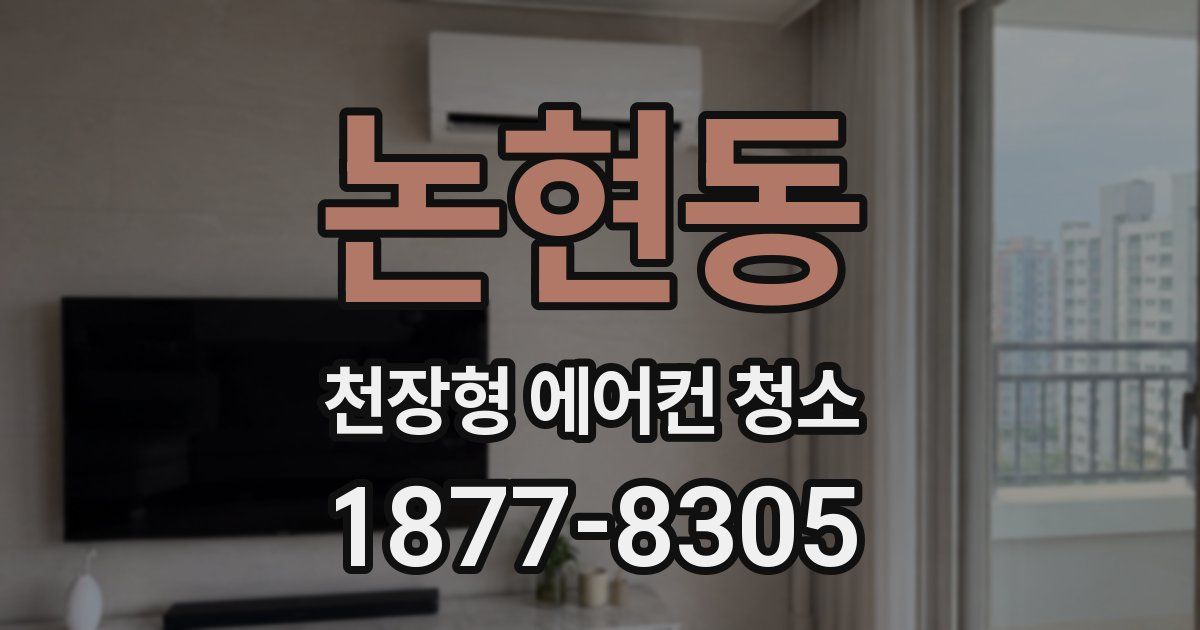 논현동 천장형 에어컨 청소