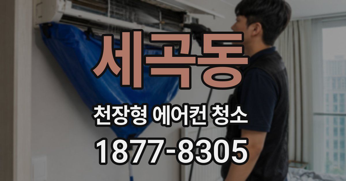세곡동 천장형 에어컨 청소