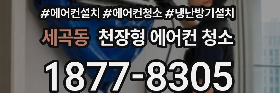세곡동 천장형 에어컨 청소