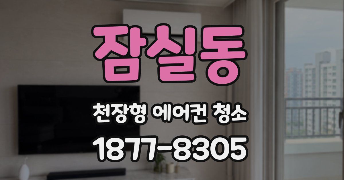 잠실동 천장형 에어컨 청소