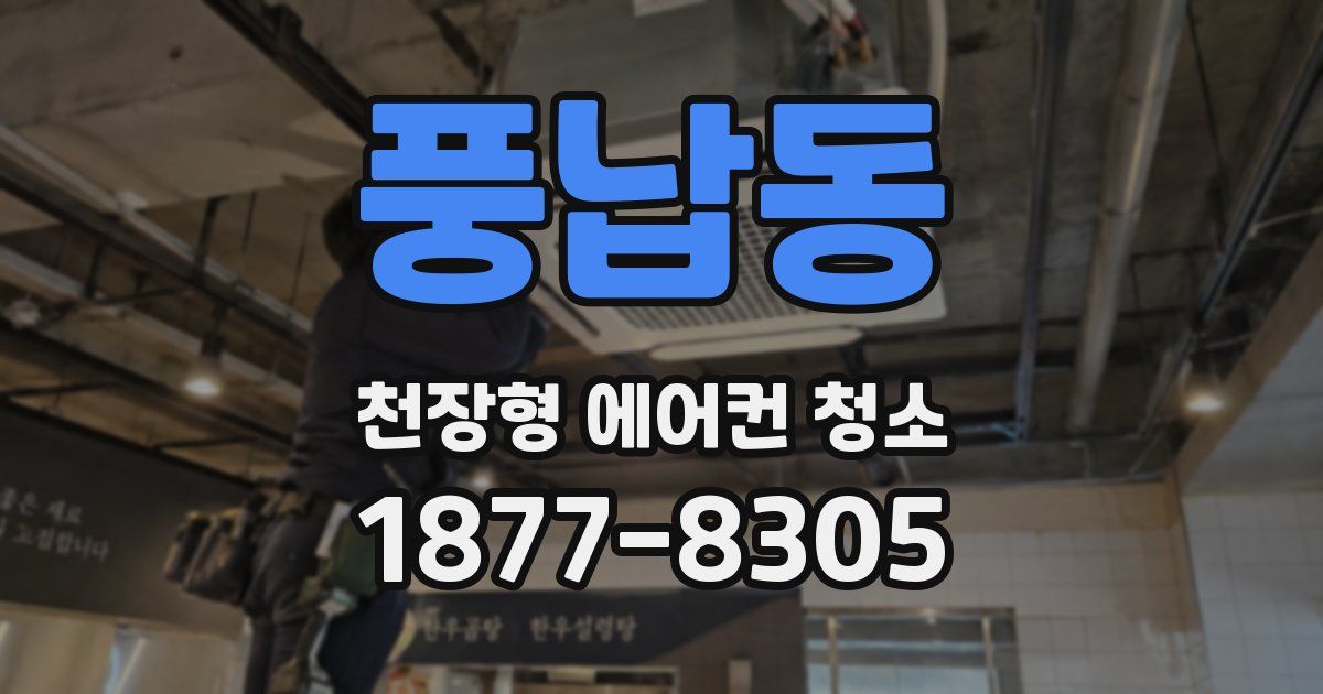풍납동 천장형 에어컨 청소