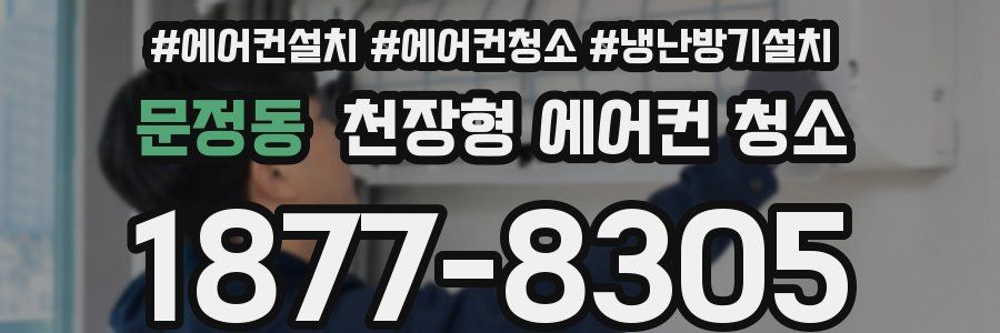 문정동 천장형 에어컨 청소