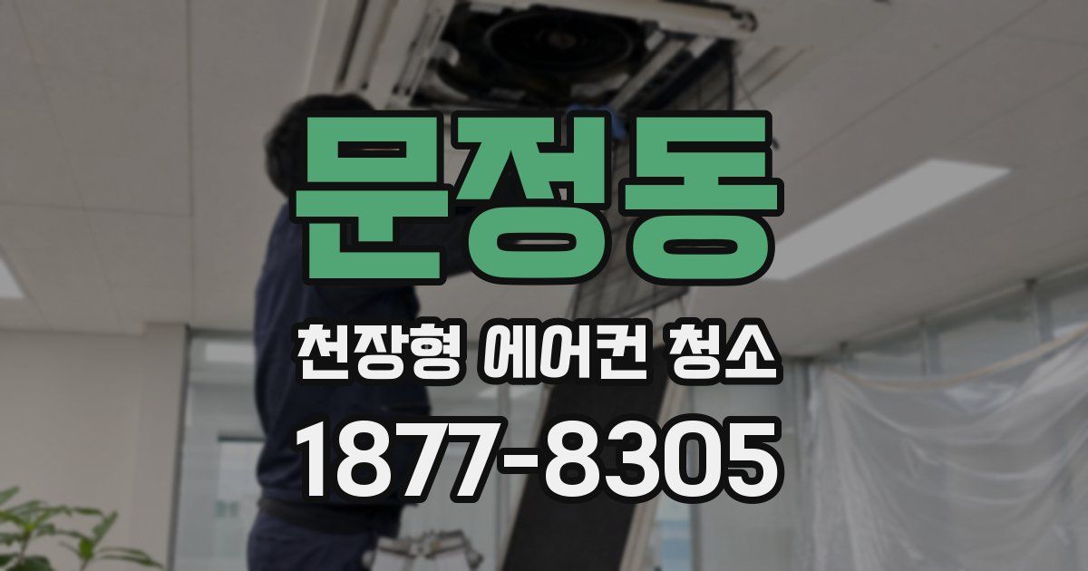 문정동 천장형 에어컨 청소