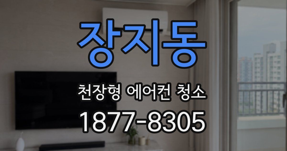 장지동 천장형 에어컨 청소