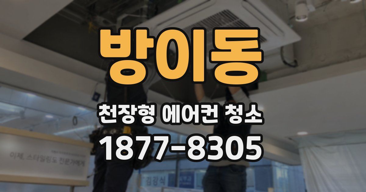 방이동 천장형 에어컨 청소