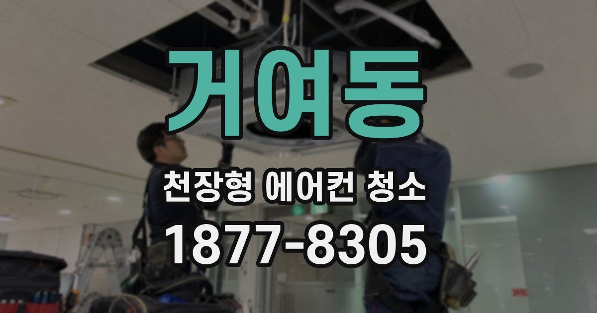 거여동 천장형 에어컨 청소