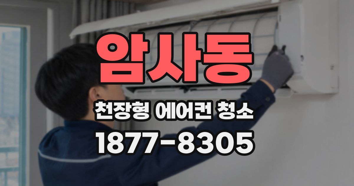 암사동 천장형 에어컨 청소
