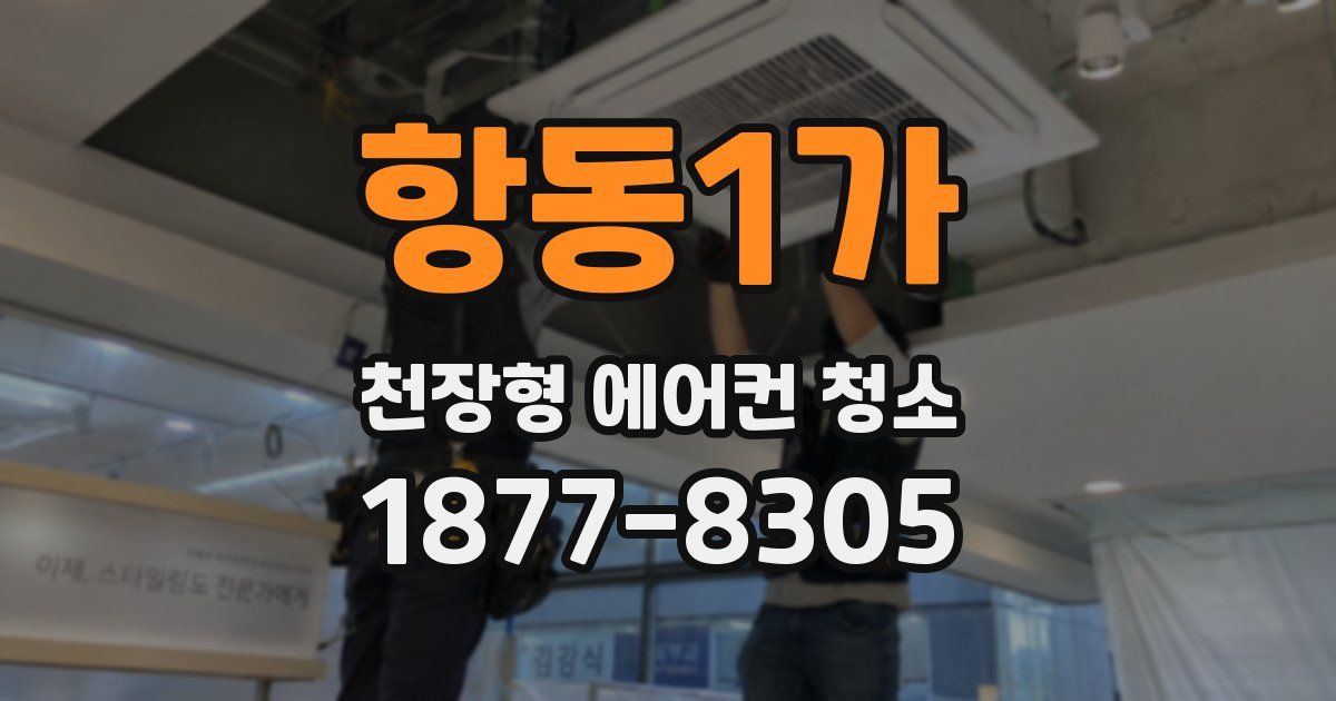 항동1가 천장형 에어컨 청소