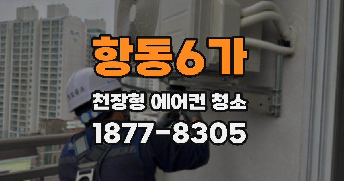 항동6가 천장형 에어컨 청소