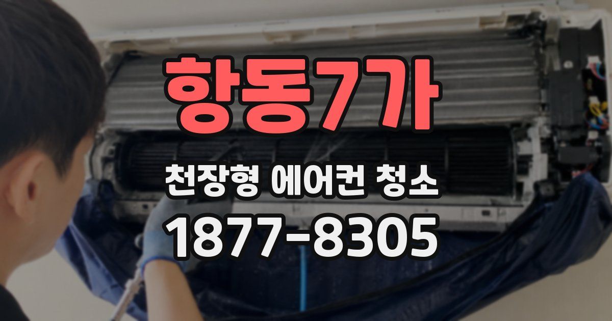 항동7가 천장형 에어컨 청소