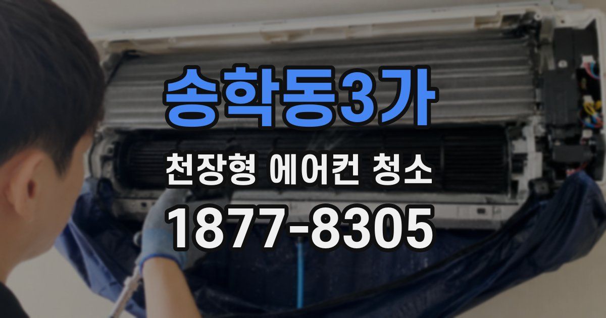 송학동3가 천장형 에어컨 청소