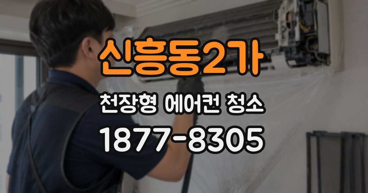 신흥동2가 천장형 에어컨 청소