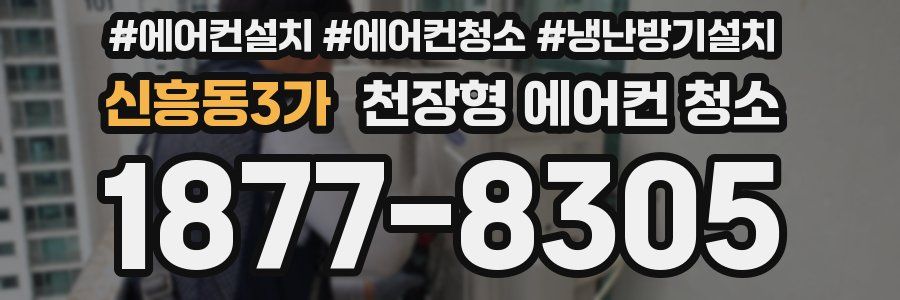 신흥동3가 천장형 에어컨 청소