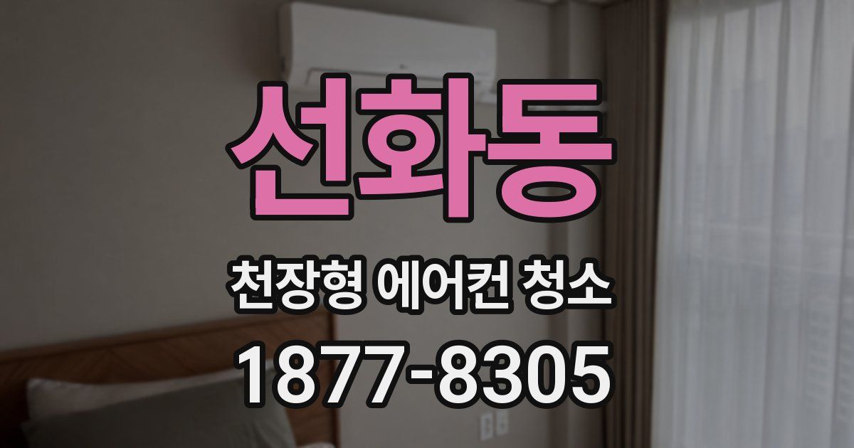 선화동 천장형 에어컨 청소