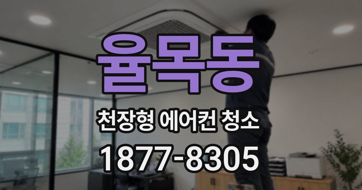 율목동 천장형 에어컨 청소