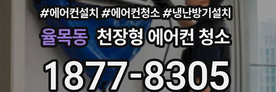 율목동 천장형 에어컨 청소