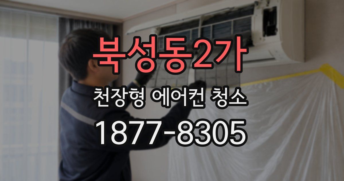 북성동2가 천장형 에어컨 청소