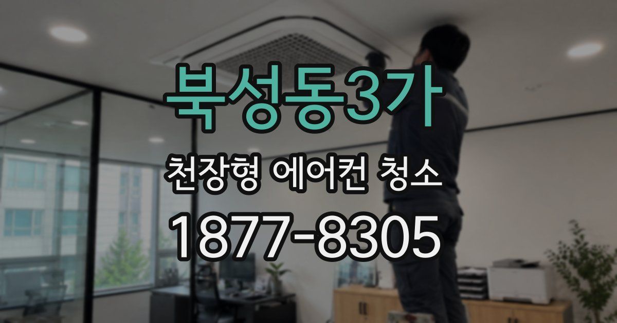 북성동3가 천장형 에어컨 청소