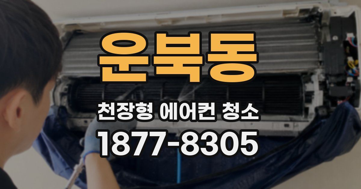 운북동 천장형 에어컨 청소