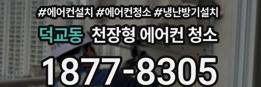 덕교동 천장형 에어컨 청소