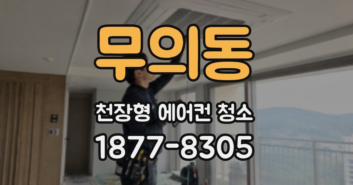 무의동 천장형 에어컨 청소