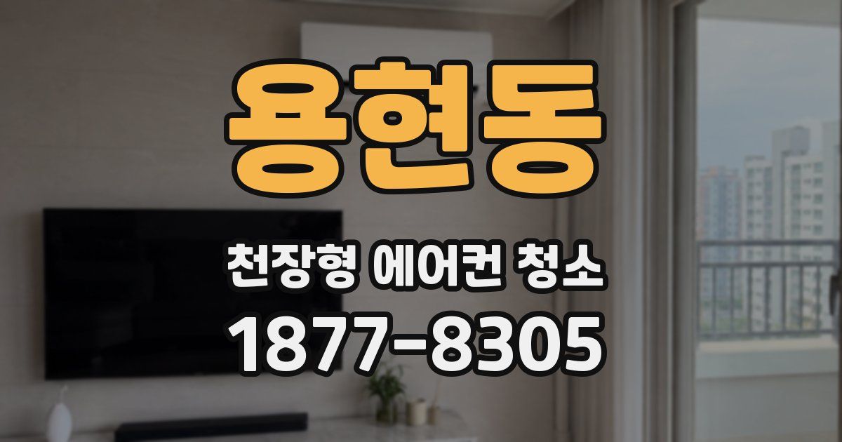 용현동 천장형 에어컨 청소
