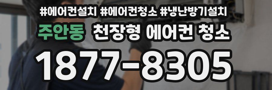 주안동 천장형 에어컨 청소