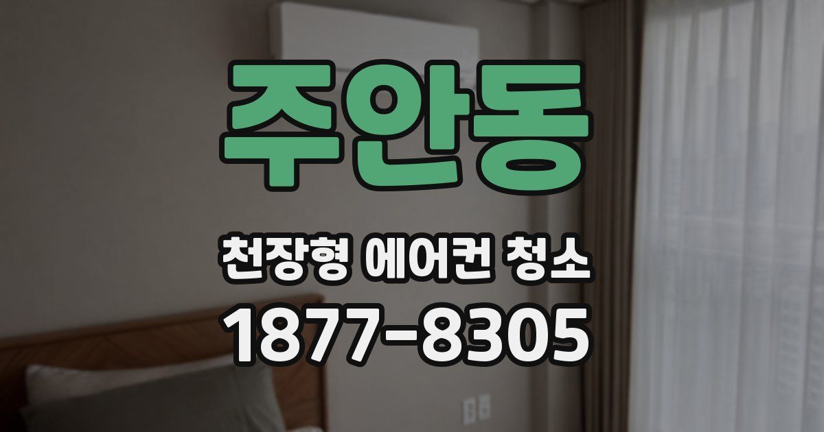주안동 천장형 에어컨 청소