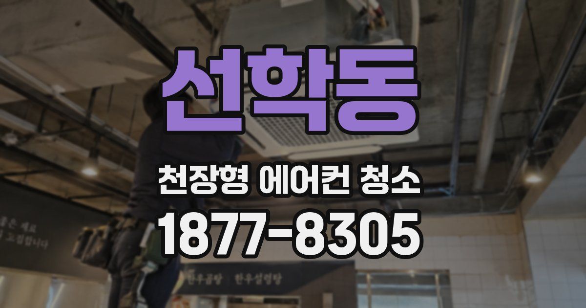 선학동 천장형 에어컨 청소
