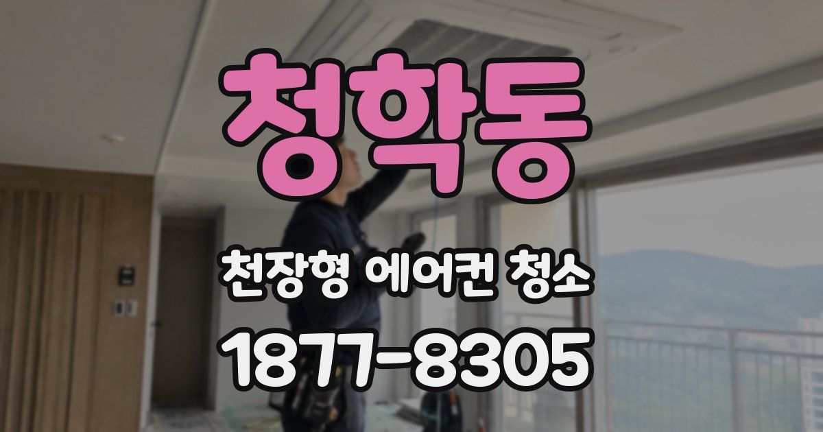 청학동 천장형 에어컨 청소