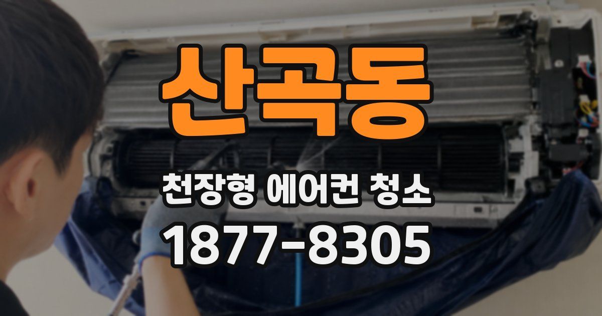 산곡동 천장형 에어컨 청소