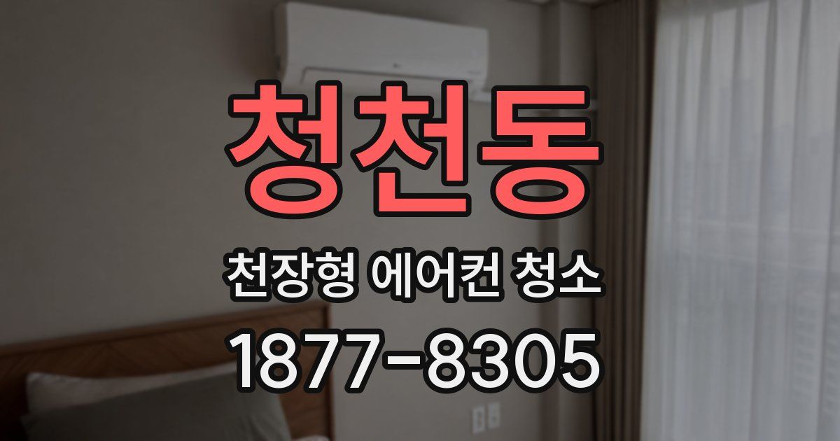 청천동 천장형 에어컨 청소